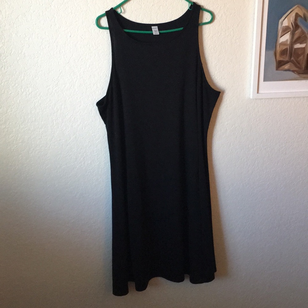 Black Fit and Flare Dress- Old Navy